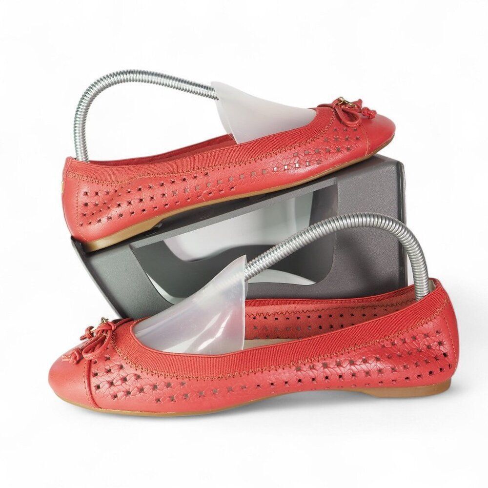 Sperry Top-Sider Elise Perforated Ballet Flats Salmon Pink STS93221 Women's 8M